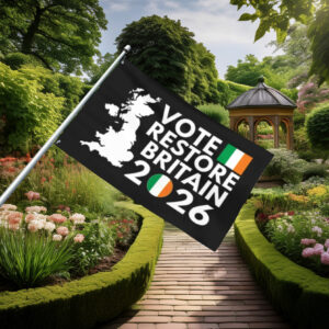 Vote Restore Britain Ireland 2026 Flag