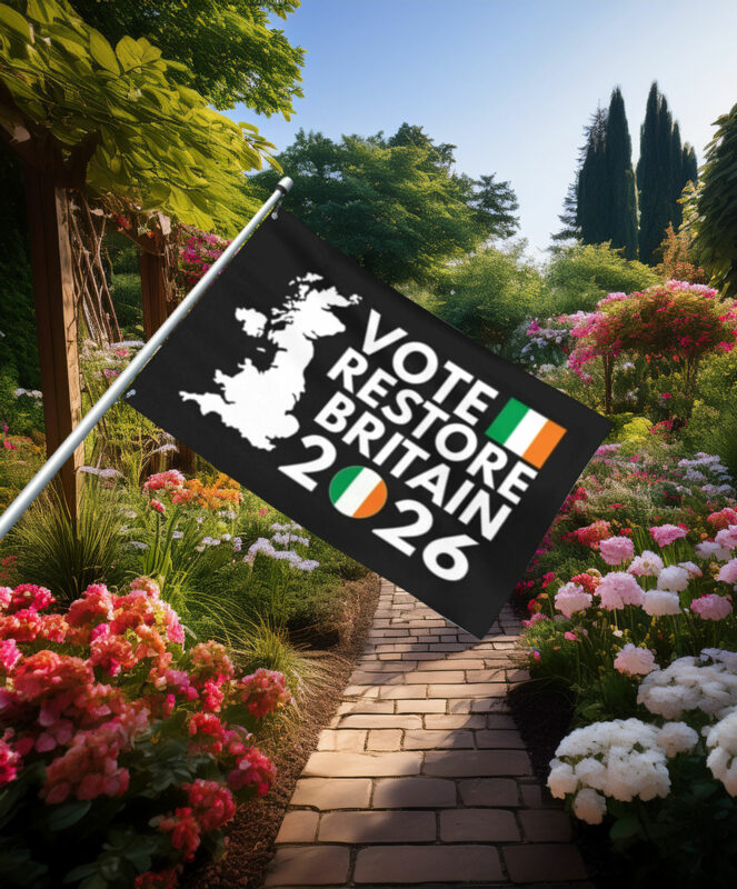 Vote Restore Britain Ireland 2026 Flag