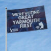 We’re Voting Great Yarmouth First & Restore Britain Flag