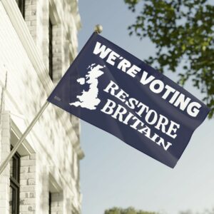 We’re Voting Restore Britain Flag