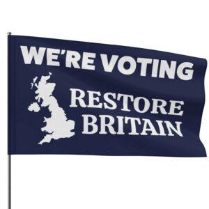 We’re Voting Restore Britain Flag