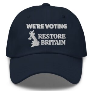 We’re Voting Restore Britain Hat