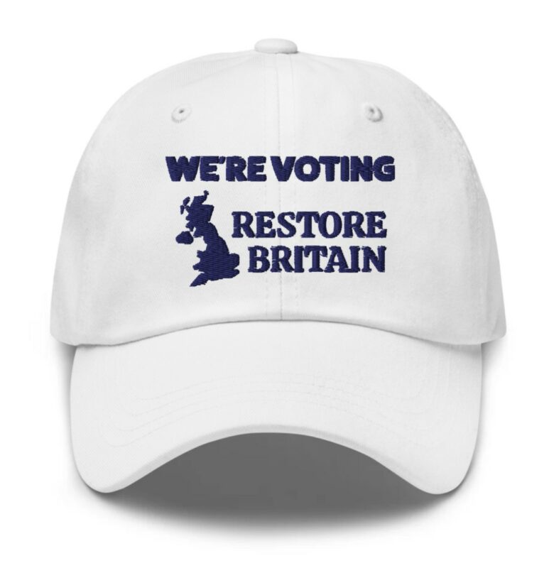 We’re Voting Restore Britain Hat