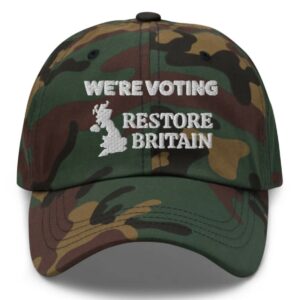 We’re Voting Restore Britain Hat
