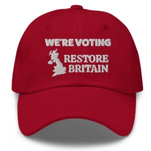 We’re Voting Restore Britain Hat