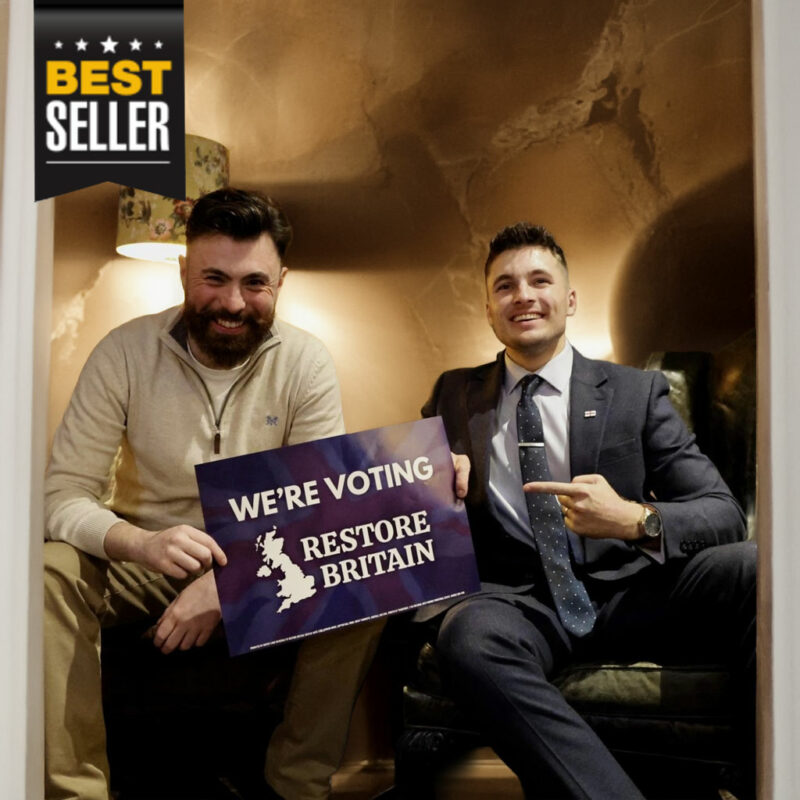 We’re Voting Restore Britain Poster