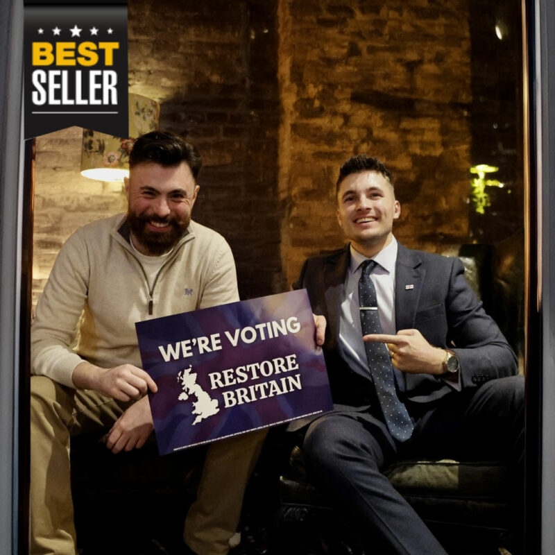 We’re Voting Restore Britain Poster