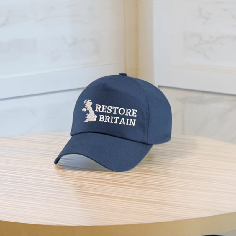 Embroidered Restore Britain Party Hat