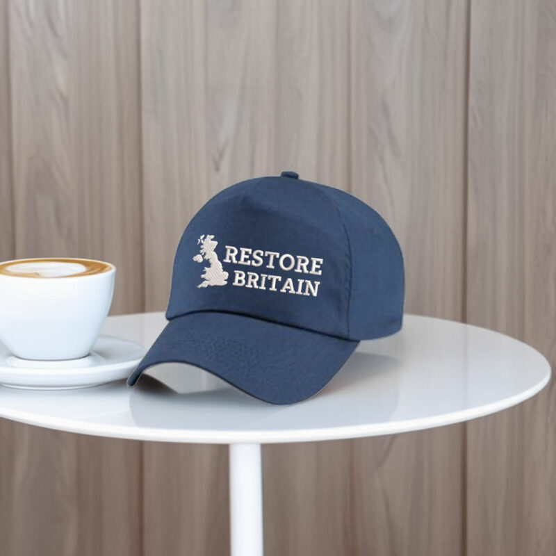 Embroidered Restore Britain Party Hat