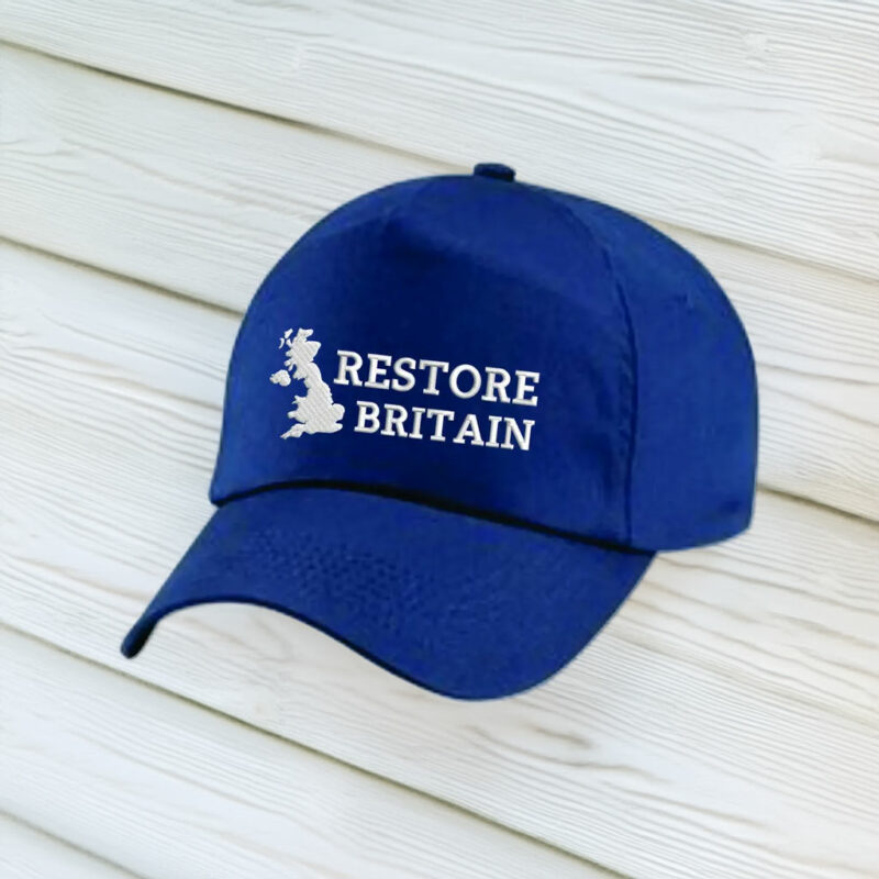 Embroidered Restore Britain Party Hat Cap