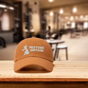 Restore Britain Embroidered Corduroy Hat