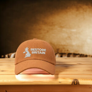 Restore Britain Embroidered Corduroy Hat