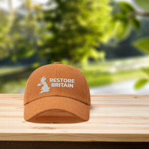 Restore Britain Embroidered Corduroy Hat