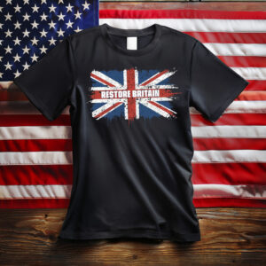 Restore Britain Grunge Union Jack T-Shirt