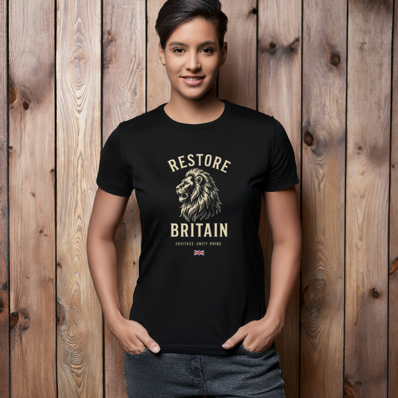 Restore Britain Inspired Lion Graphic Tee