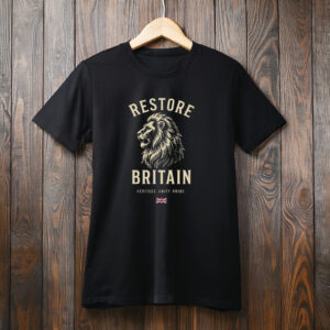 Restore Britain Inspired Lion Graphic Tee