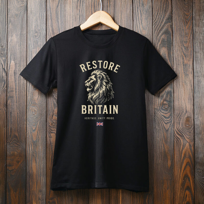 Restore Britain Inspired Lion Graphic Tee