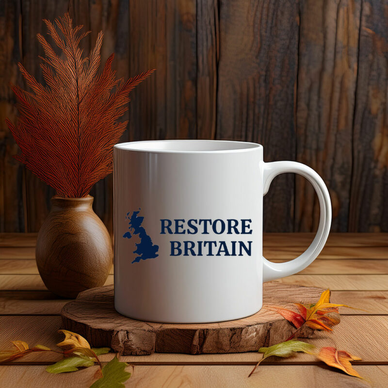 Restore Britain Patriotic UK Map Mug