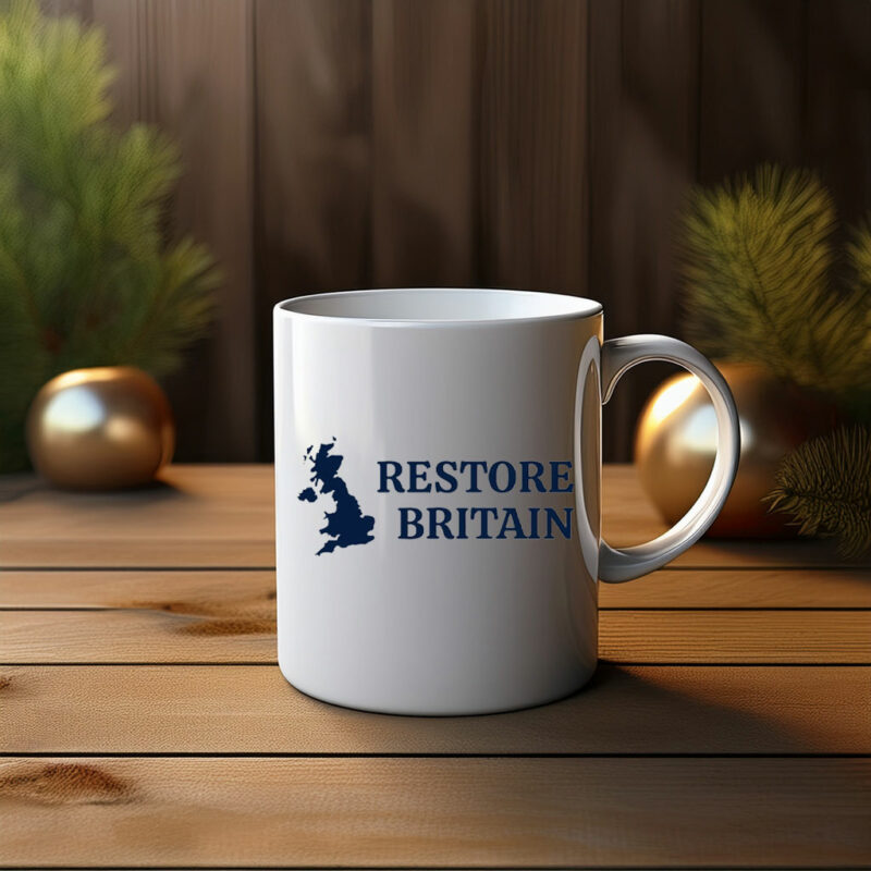 Restore Britain Patriotic UK Map Mug