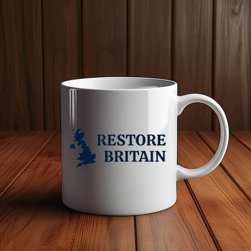Restore Britain Patriotic UK Map Mug