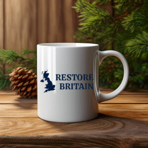 Restore Britain Patriotic UK Map Mug