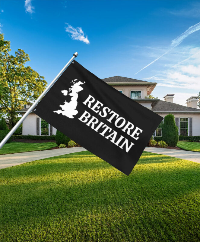 Restore Britain Protest Flag
