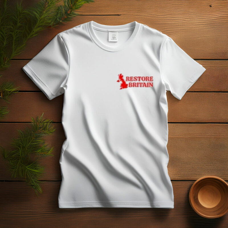 Restore Britain Red Logo Political Shirt