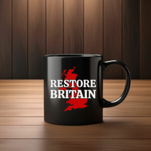 Restore Britain Red UK Map Campaign 2026 Mug