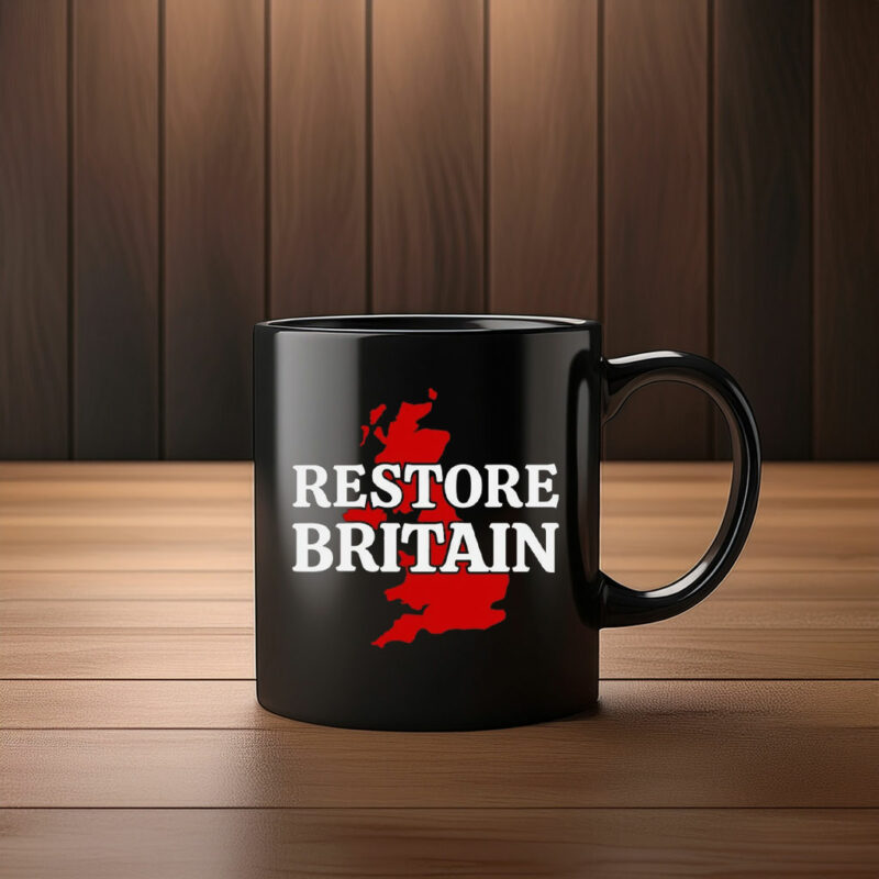 Restore Britain Red UK Map Campaign 2026 Mug