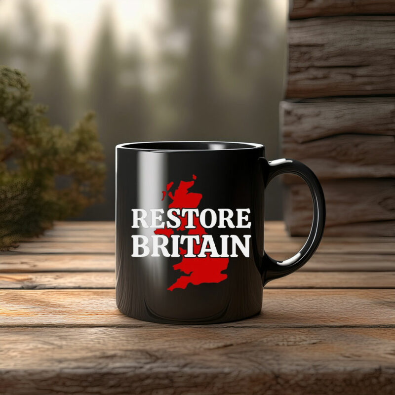 Restore Britain Red UK Map Campaign 2026 Mug