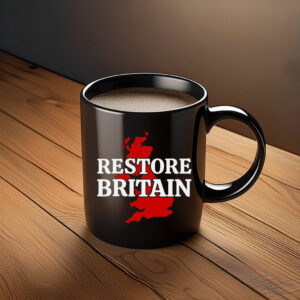 Restore Britain Red UK Map Campaign Mug