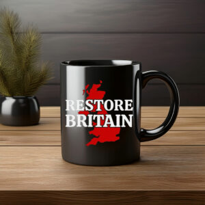 Restore Britain Red UK Map Campaign Mug
