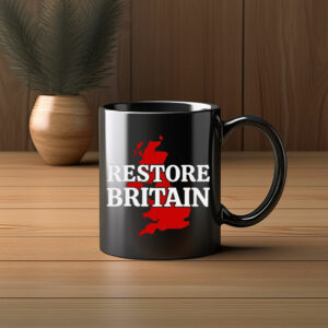 Restore Britain Red UK Map Campaign Mug