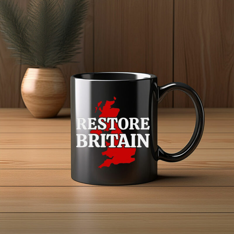 Restore Britain Red UK Map Campaign Mug
