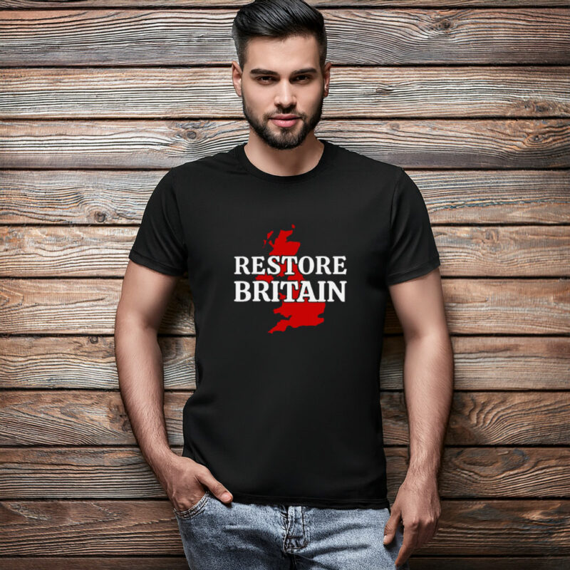 Restore Britain Red UK Map Campaign Shirt