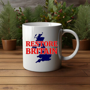 Restore Britain UK Map Graphic Mug