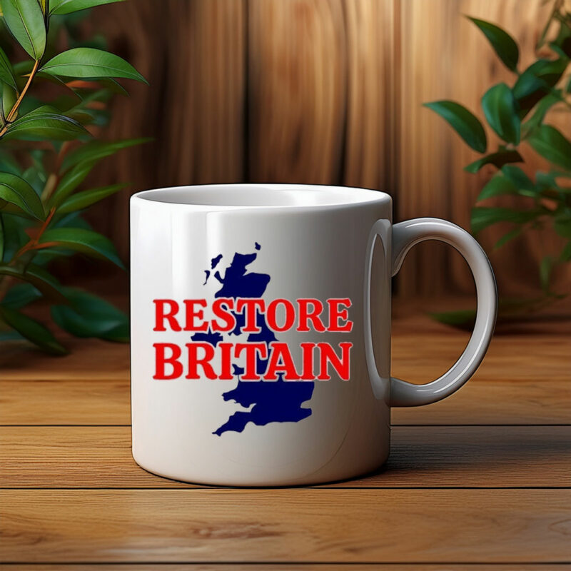 Restore Britain UK Map Graphic Mug