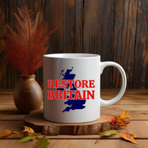 Restore Britain UK Map Graphic Mug