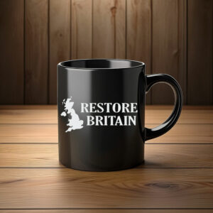 Restore Britain UK Map Logo Mug