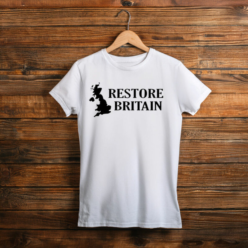 Restore Britain UK Map Logo Shirt