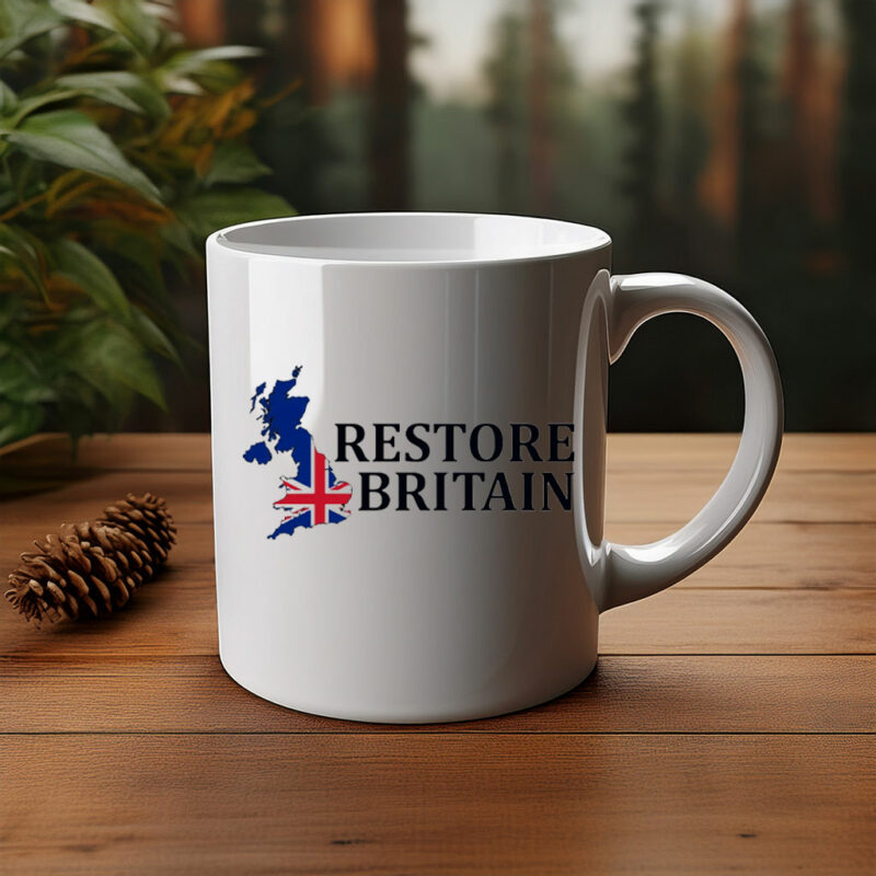 Restore Britain Union Jack Patriotic Mug