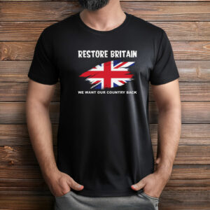 Restore Britain Union Jack Political Graphic Shirt