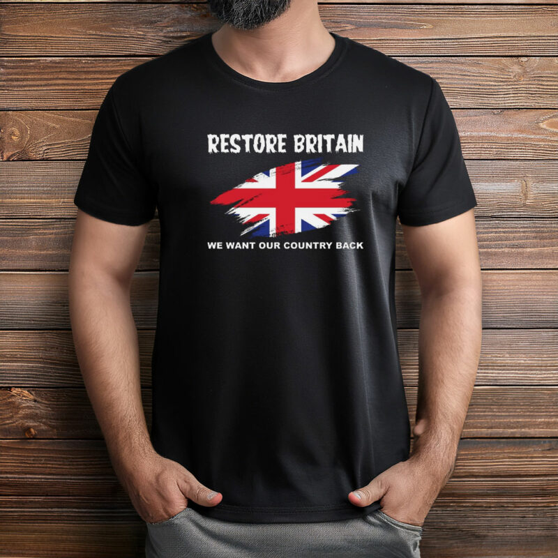 Restore Britain Union Jack Political Graphic Shirt