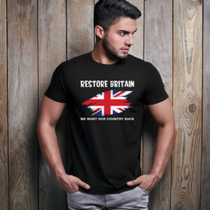 Restore Britain Union Jack Political Graphic Shirt