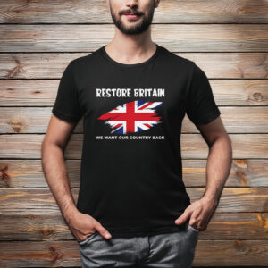 Restore Britain Union Jack Political Graphic Shirt