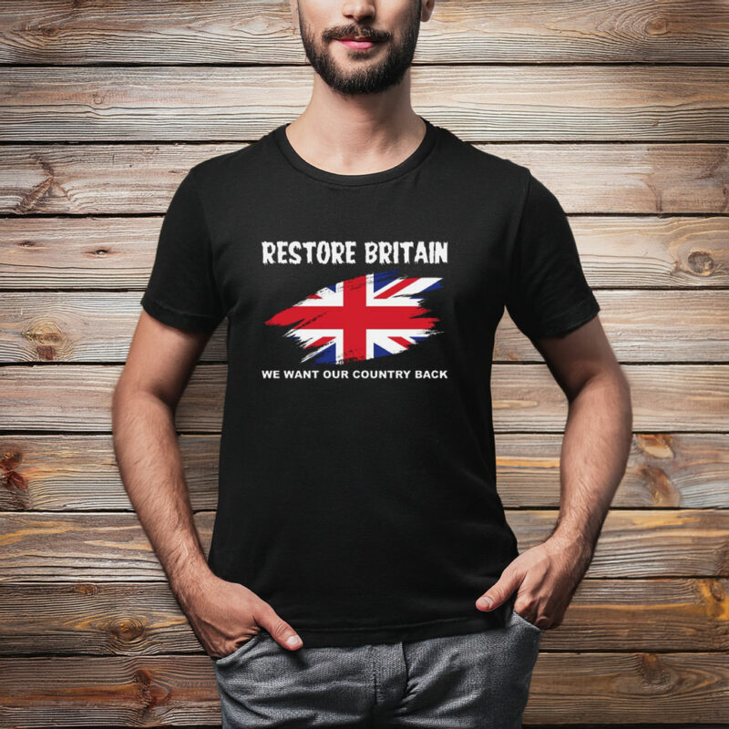Restore Britain Union Jack Political Graphic Shirt