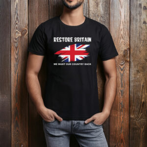 Restore Britain Union Jack Political Graphic Shirt