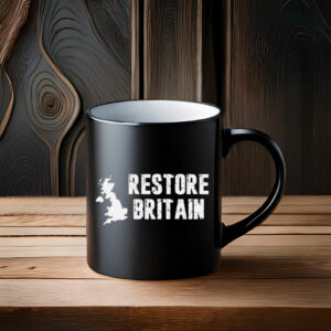Restore Britain Vintage Distressed Logo Mug