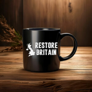 Restore Britain Vintage Distressed Logo Mug