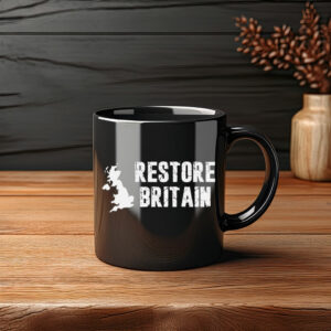 Restore Britain Vintage Distressed Logo Mug